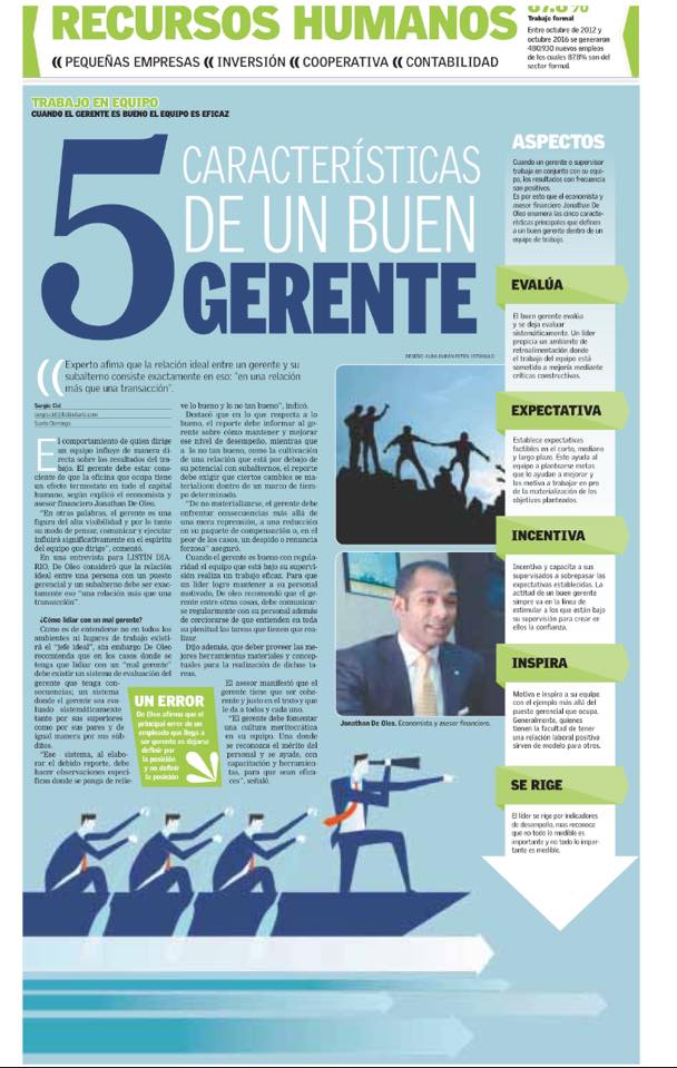 5 características del buen gerente